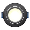ED-10029 Led inbouwspot kleine inbouwdiepte IP54 warm wit, rond, zwart, 75mm
