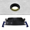 ED-10029 Led inbouwspot kleine inbouwdiepte IP54 warm wit, rond, zwart, 75mm