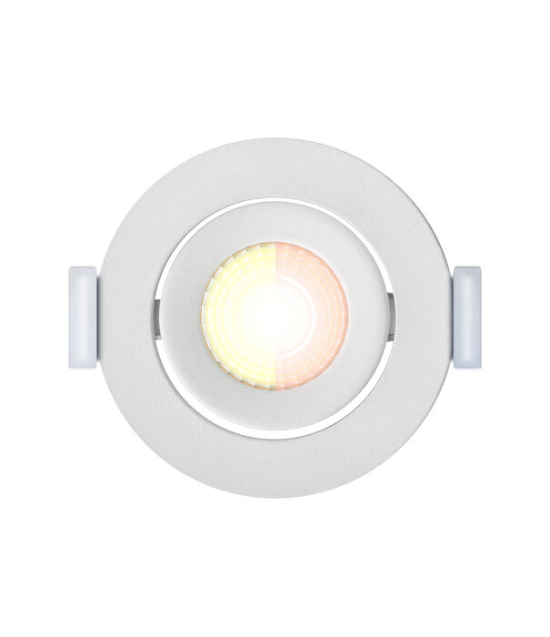 ED-10058 Led-Einbaustrahler kleine Einbautiefe IP54 gedimmt bis warm, rund, weiß, 55mm
