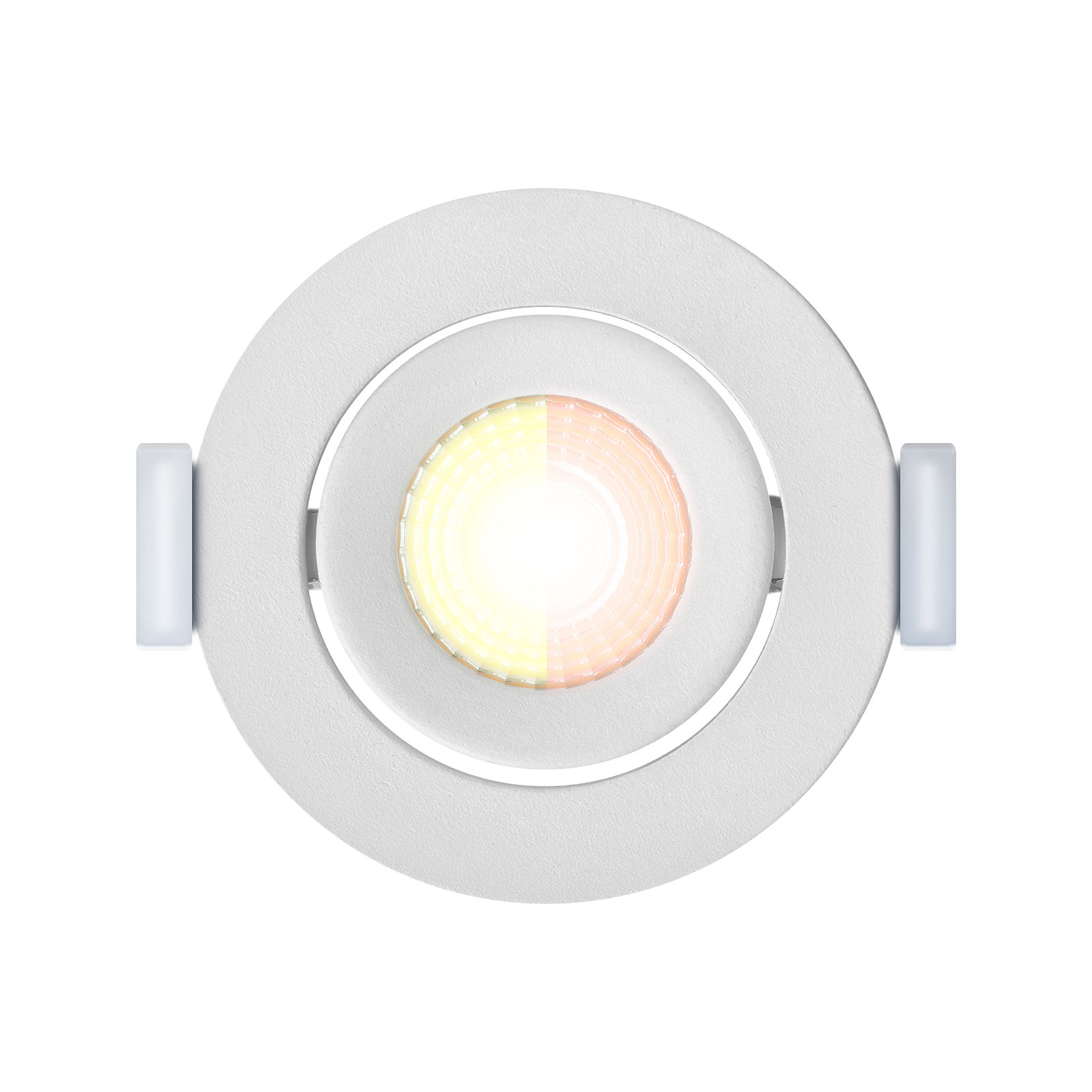 ED-10058 Led inbouwspot kleine inbouwdiepte IP54 dim to warm, rond, wit, 55mm