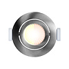 ED-10059 Spot à Led encastré petit profondeur IP54 dim to warm, rond, nickel brossé, 55mm