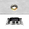 ED-10059 Spot à Led encastré petit profondeur IP54 dim to warm, rond, nickel brossé, 55mm