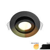 ED-10060 Led-Einbaustrahler kleine Einbautiefe IP54 gedimmt bis warm, rund, schwarz, 55mm
