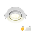 ED-10061 Led inbouwspot kleine inbouwdiepte IP54 warm wit, rond, wit, 55mm