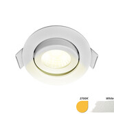 ED-10061 Led recessed spotlight small recessed depth IP54 warm white, round, white, 55mm