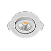 ED-10061 Led inbouwspot kleine inbouwdiepte IP54 warm wit, rond, wit, 55mm
