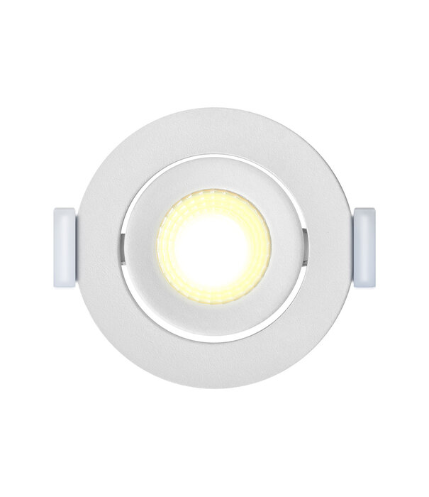 ED-10061 Spot encastré à diodes électroluminescentes petit encastrement IP54 blanc chaud, rond, blanc, 55mm