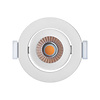 ED-10061 Led inbouwspot kleine inbouwdiepte IP54 warm wit, rond, wit, 55mm