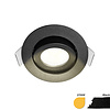 ED-10062 Spot encastré à diodes électroluminescentes IP54 blanc chaud, rond, noir, 55mm