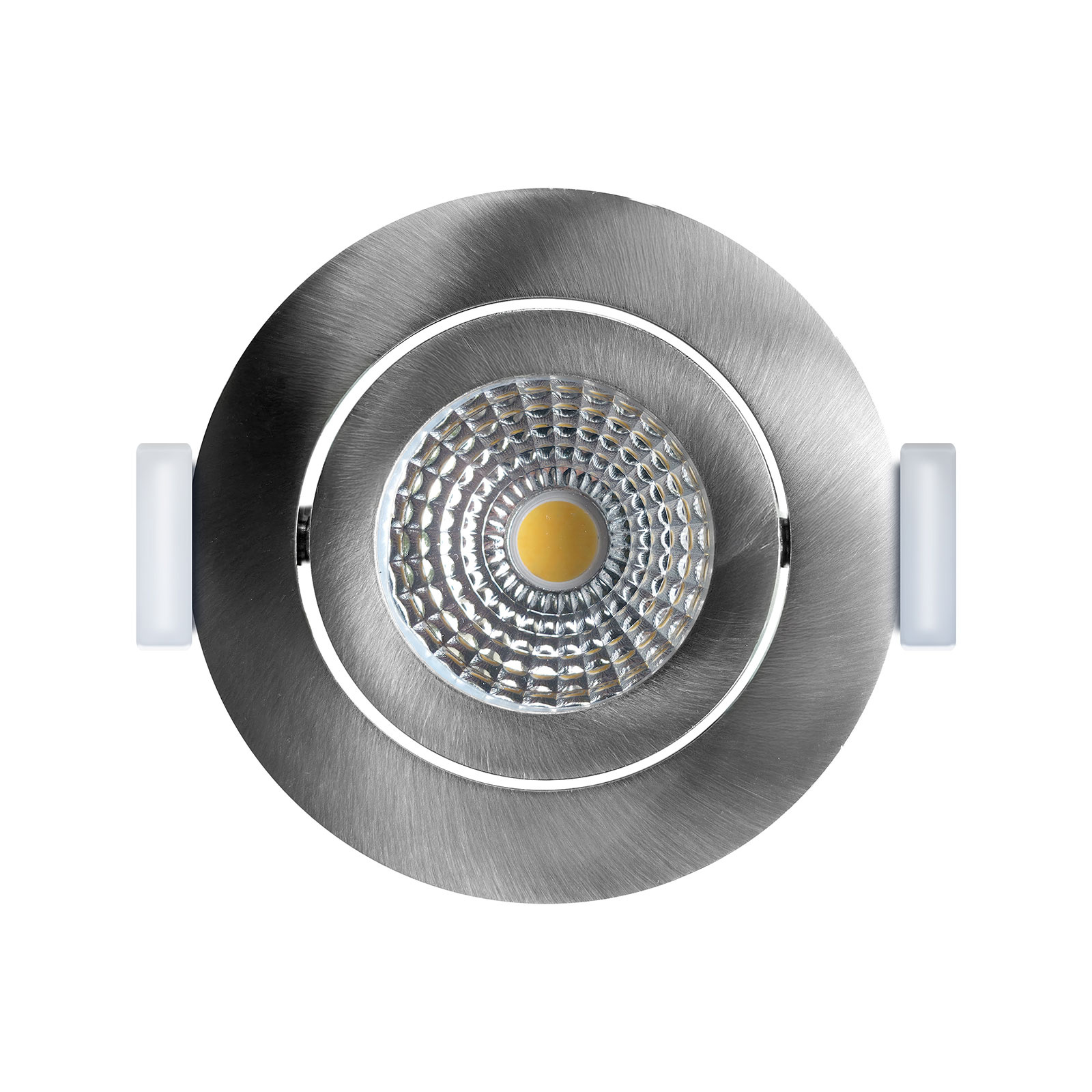 ED-10063 Led-Einbaustrahler kleine Einbautiefe IP54 warmweiß, rund, Nickel gebürstet, 55mm
