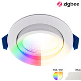 ED-10079 Spot encastré LED dimmable Zigbee blanc, RGBWW, faible profondeur d'encastrement, IP54