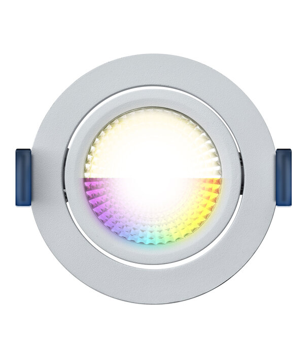ED-10079 Spot encastré LED dimmable Zigbee blanc, RGBWW, faible profondeur d'encastrement, IP54
