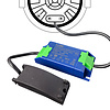 ED-10080 Zigbee dimmbarer LED-Einbaustrahler schwarz, RGBWW, kleine Einbautiefe, IP54