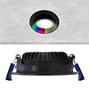ED-10080 Zigbee dimmable LED recessed spotlight black, RGBWW, small recessed depth, IP54
