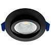 ED-10080 Zigbee led inbouwspot kleine inbouwdiepte IP54 RGBWW, rond, zwart, 75mm
