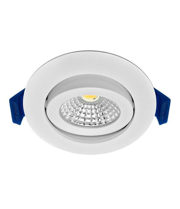 ED-10081 Spot à Led encastré petite profondeur IP65, CCT 2700K/3000K/4000K rond, blanc, 68mm