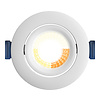 ED-10081 Spot à Led encastré petite profondeur IP65, CCT 2700K/3000K/4000K rond, blanc, 68mm