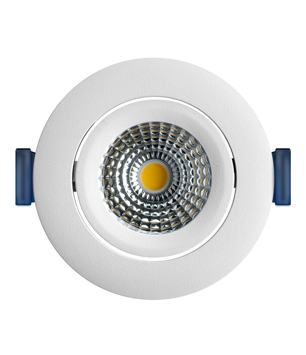 ED-10081 Spot à Led encastré petite profondeur IP65, CCT 2700K/3000K/4000K rond, blanc, 68mm