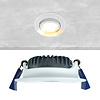 ED-10081 Spot à Led encastré petite profondeur IP65, CCT 2700K/3000K/4000K rond, blanc, 68mm