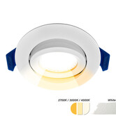 ED-10081 Led-Einbaustrahler kleine Einbautiefe IP65, CCT 2700K/3000K/4000K rund, weiß, 68mm