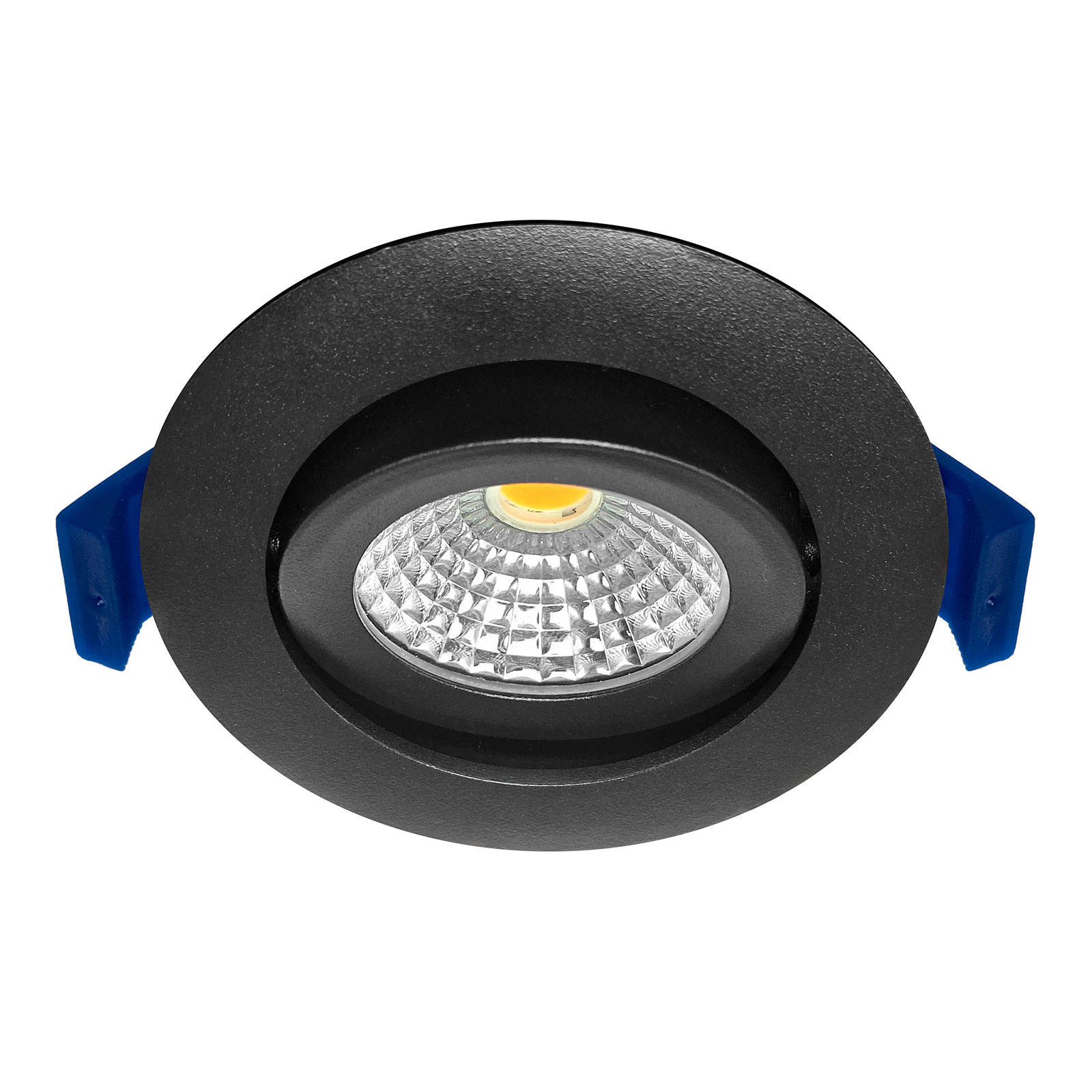 ED-10082 Led-Einbaustrahler kleine Einbautiefe IP65, CCT 2700K/3000K/4000K rund, schwarz, 68mm