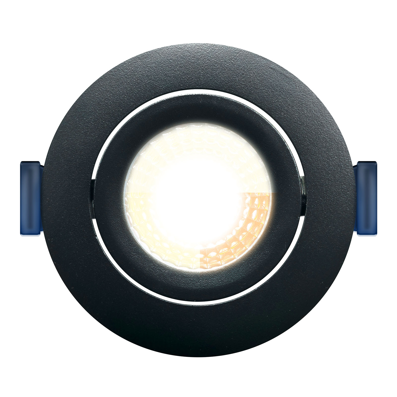 ED-10082 Led-Einbaustrahler kleine Einbautiefe IP65, CCT 2700K/3000K/4000K rund, schwarz, 68mm