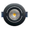 ED-10082 Led recessed spotlight small recessed depth IP65, CCT 2700K/3000K/4000K round, black, 68mm