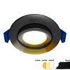 ED-10082 Spot à Led encastré petite profondeur IP65, CCT 2700K/3000K/4000K rond, noir, 68mm