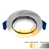 ED-10093 Spot à Led encastré petite profondeur IP65, CCT 2700K/3000K/4000K rond, acier inoxydable, 68mm