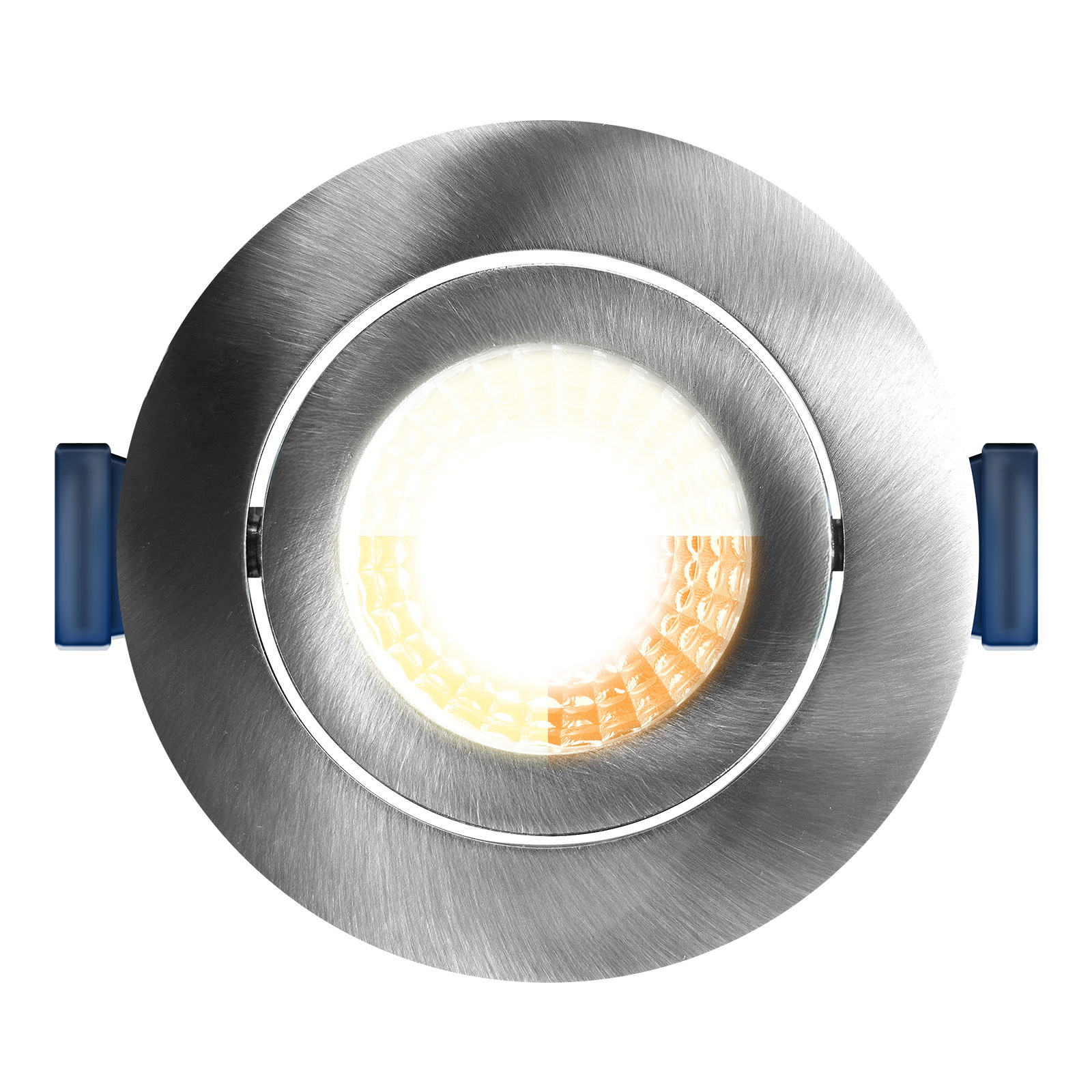 ED-10093 Spot à Led encastré petite profondeur IP65, CCT 2700K/3000K/4000K rond, acier inoxydable, 68mm
