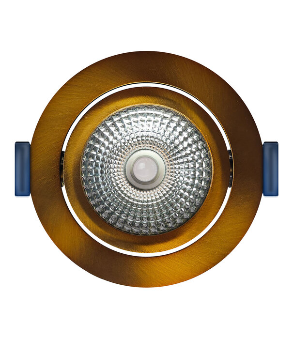 ED-10094 Led-Einbaustrahler kleine Einbautiefe IP54, CCT 2700K/3000K/DTW, rund, bronze, 75mm