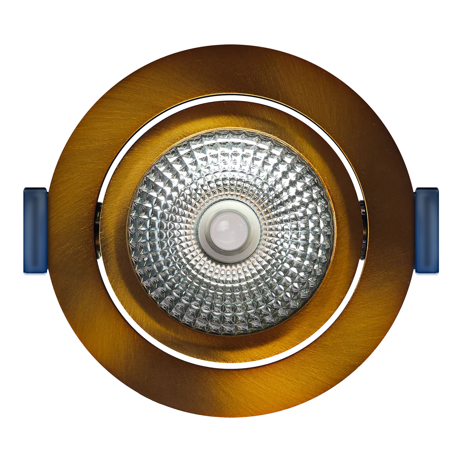 ED-10094 Led recessed spotlight small recessed depth IP54, CCT 2700K/3000K/DTW, round, bronze, 75mm