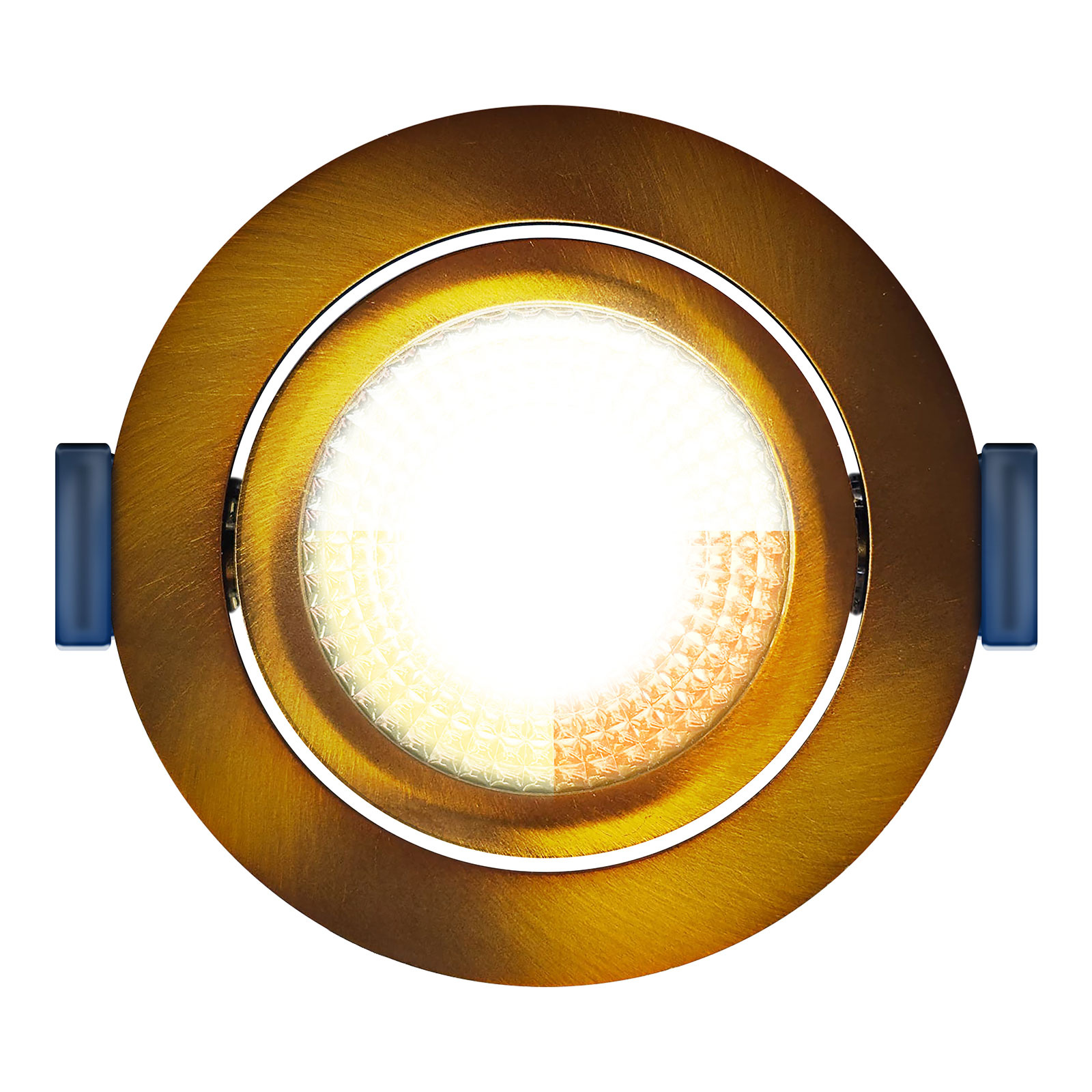 ED-10094 Led recessed spotlight small recessed depth IP54, CCT 2700K/3000K/DTW, round, bronze, 75mm