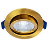 ED-10095 Led recessed spotlight small recessed depth IP54, CCT 2700K/3000K/DTW, round, gold/brass, 75mm