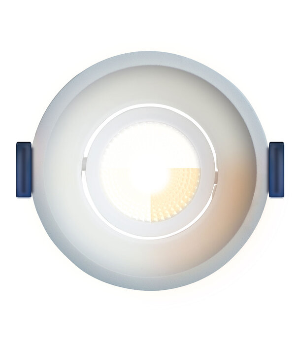 ED-10096 Led-Einbaudownlight vertieft IP54, CCT 2700K/3000K/DTW, rund, weiß, 90mm