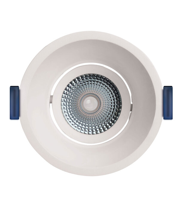 ED-10096 Led-Einbaudownlight vertieft IP54, CCT 2700K/3000K/DTW, rund, weiß, 90mm