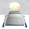 ED-10096 Led recessed downlight deepened IP54, CCT 2700K/3000K/DTW, round, white, 90mm