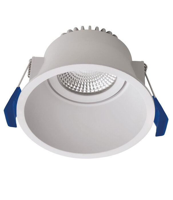 ED-10096 Led-Einbaudownlight vertieft IP54, CCT 2700K/3000K/DTW, rund, weiß, 90mm