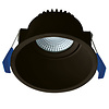 ED-10097 Led recessed downlight deepened IP54, CCT 2700K/3000K/DTW, round, black, 90mm