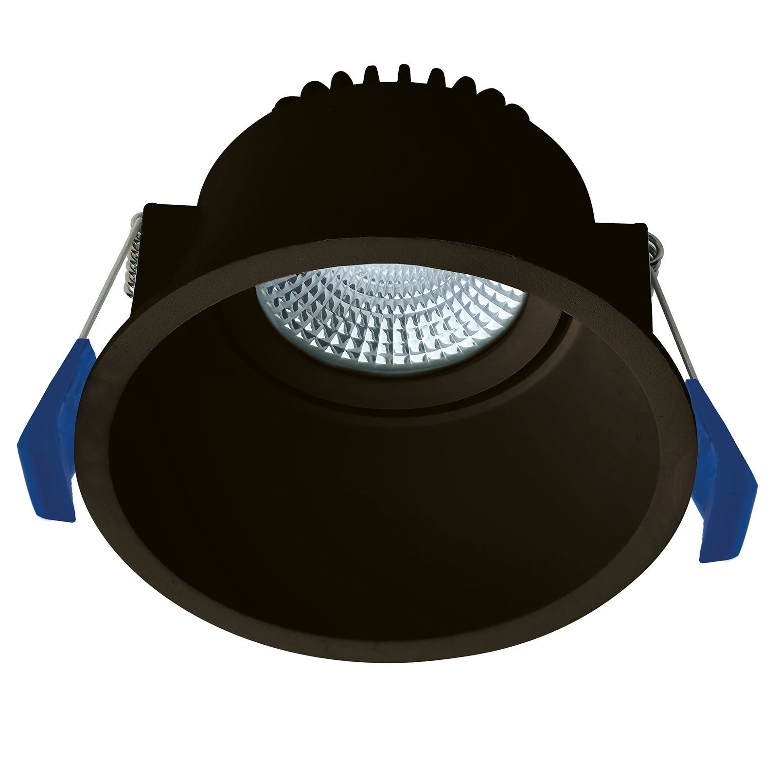 ED-10097 Led recessed downlight deepened IP54, CCT 2700K/3000K/DTW, round, black, 90mm