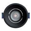 ED-10097 Led recessed downlight deepened IP54, CCT 2700K/3000K/DTW, round, black, 90mm