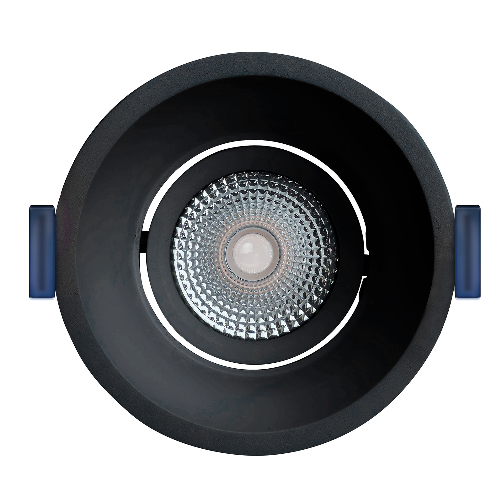 ED-10097 Led recessed downlight deepened IP54, CCT 2700K/3000K/DTW, round, black, 90mm