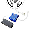 ED-10097 Led recessed downlight deepened IP54, CCT 2700K/3000K/DTW, round, black, 90mm