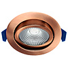 ED-10103 Led inbouwspot kleine inbouwdiepte IP54, CCT 2700K/3000K/DTW, rond, brushed copper, 75mm