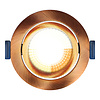 ED-10103 Led-Einbaustrahler kleine Einbautiefe IP54, CCT 2700K/3000K/DTW, rund, Kupfer gebürstet, 75mm