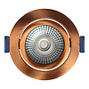 ED-10103 Led recessed spotlight small recessed depth IP54, CCT 2700K/3000K/DTW, round, brushed copper, 75mm