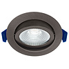 ED-10104 Led recessed spotlight small recessed depth IP54, CCT 2700K/3000K/DTW, round, gun metal, 75mm