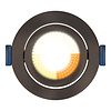 ED-10104 Led recessed spotlight small recessed depth IP54, CCT 2700K/3000K/DTW, round, gun metal, 75mm