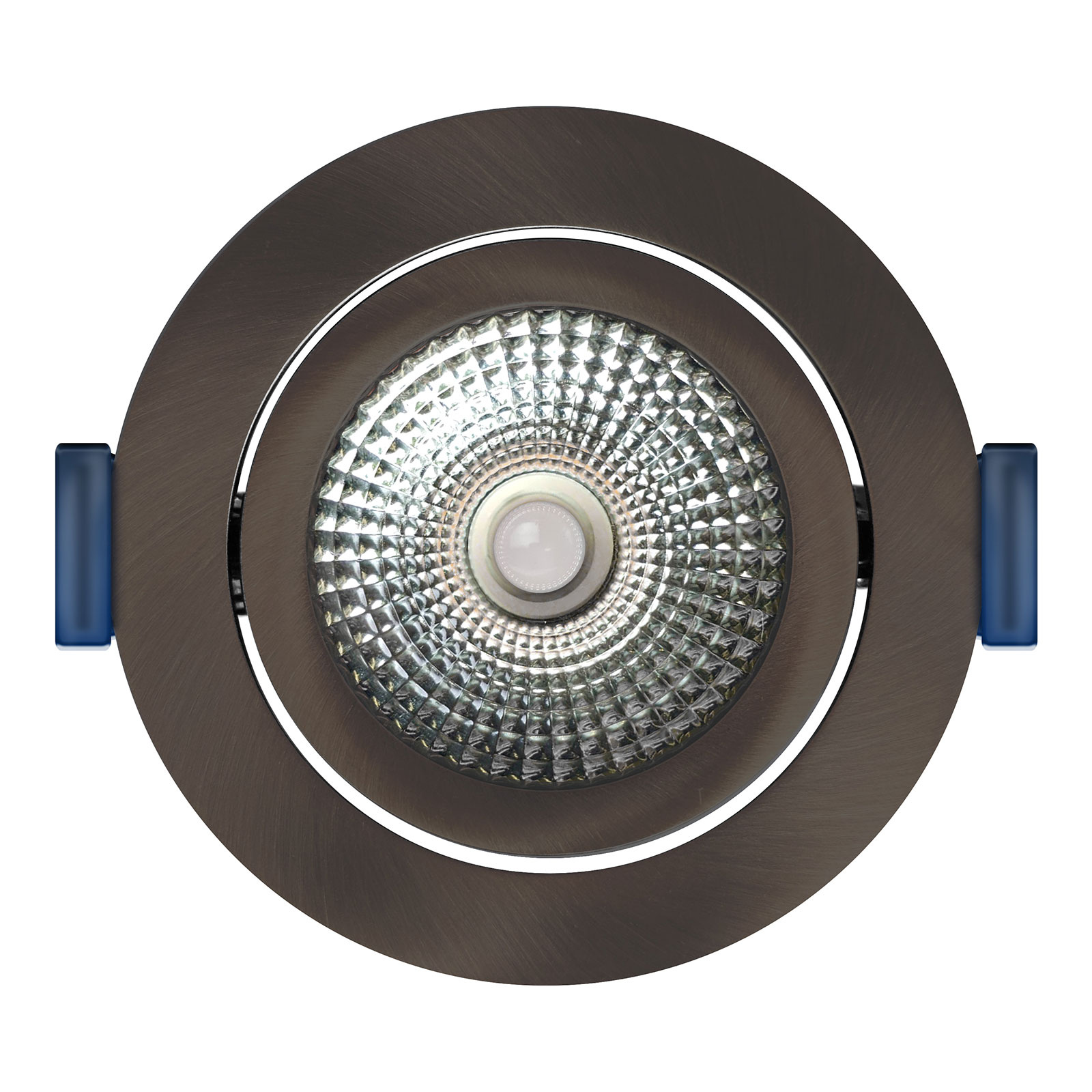 ED-10104 Led recessed spotlight small recessed depth IP54, CCT 2700K/3000K/DTW, round, gun metal, 75mm