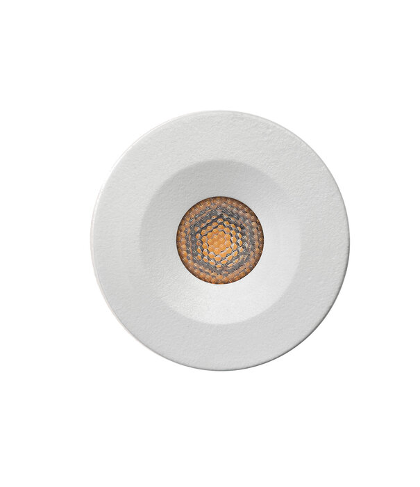 ED-10105 Led-Einbaustrahler mini, IP67, warmweiß, rund, weiß, 28mm